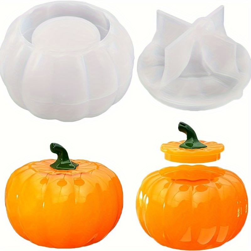 2pcs Pumpkin Jar Silicone Mold - Candle Holder Supplies recension och pris