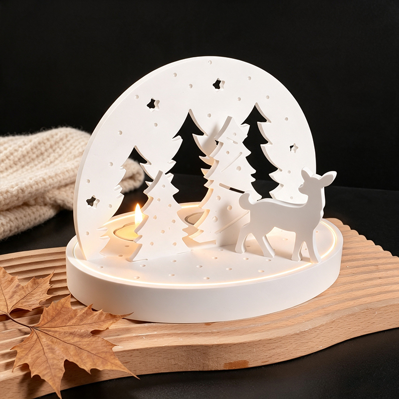Christmas Elk Tealight Candle  - Candle Holder Supplies recension och pris