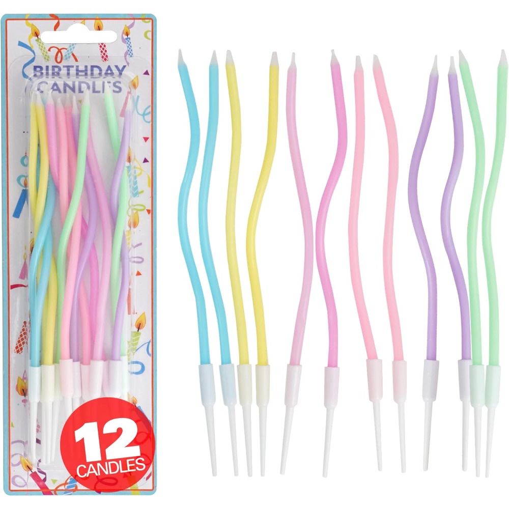 Rainbow Spiral Birthday Cake C - Candle Holder Supplies recension och pris