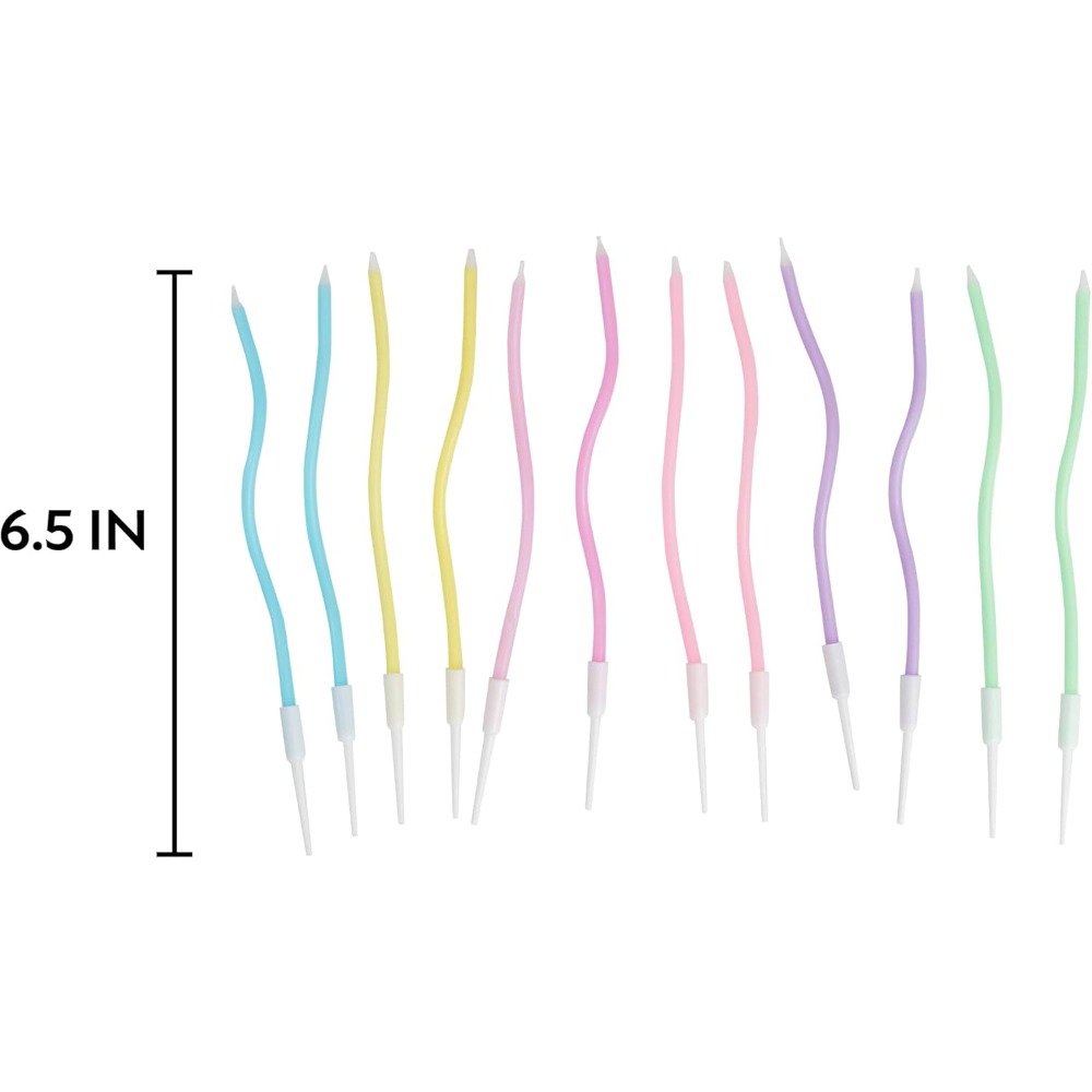Rainbow Spiral Birthday Cake C - Candle Holder Supplies recension och pris