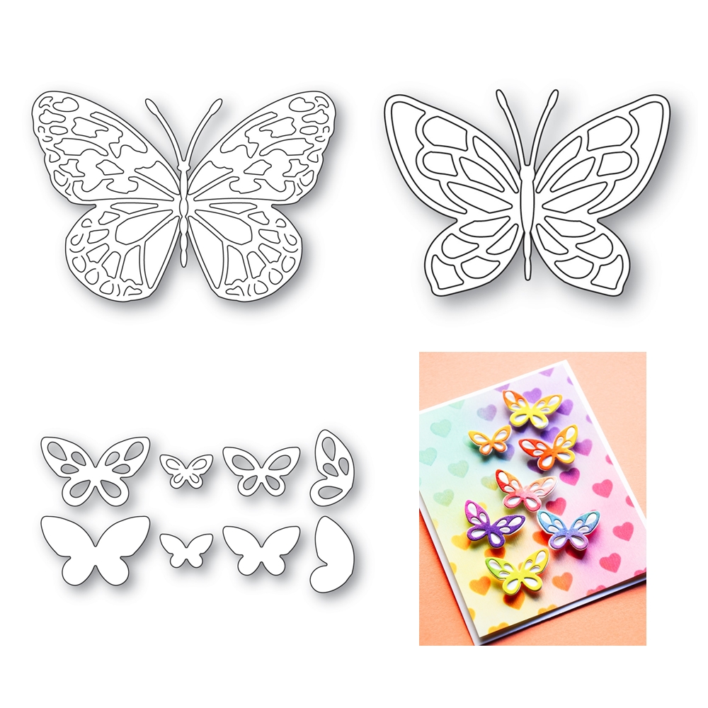 Stained Glass Butterfly Metal  - Candle Glass Supplies recension och pris
