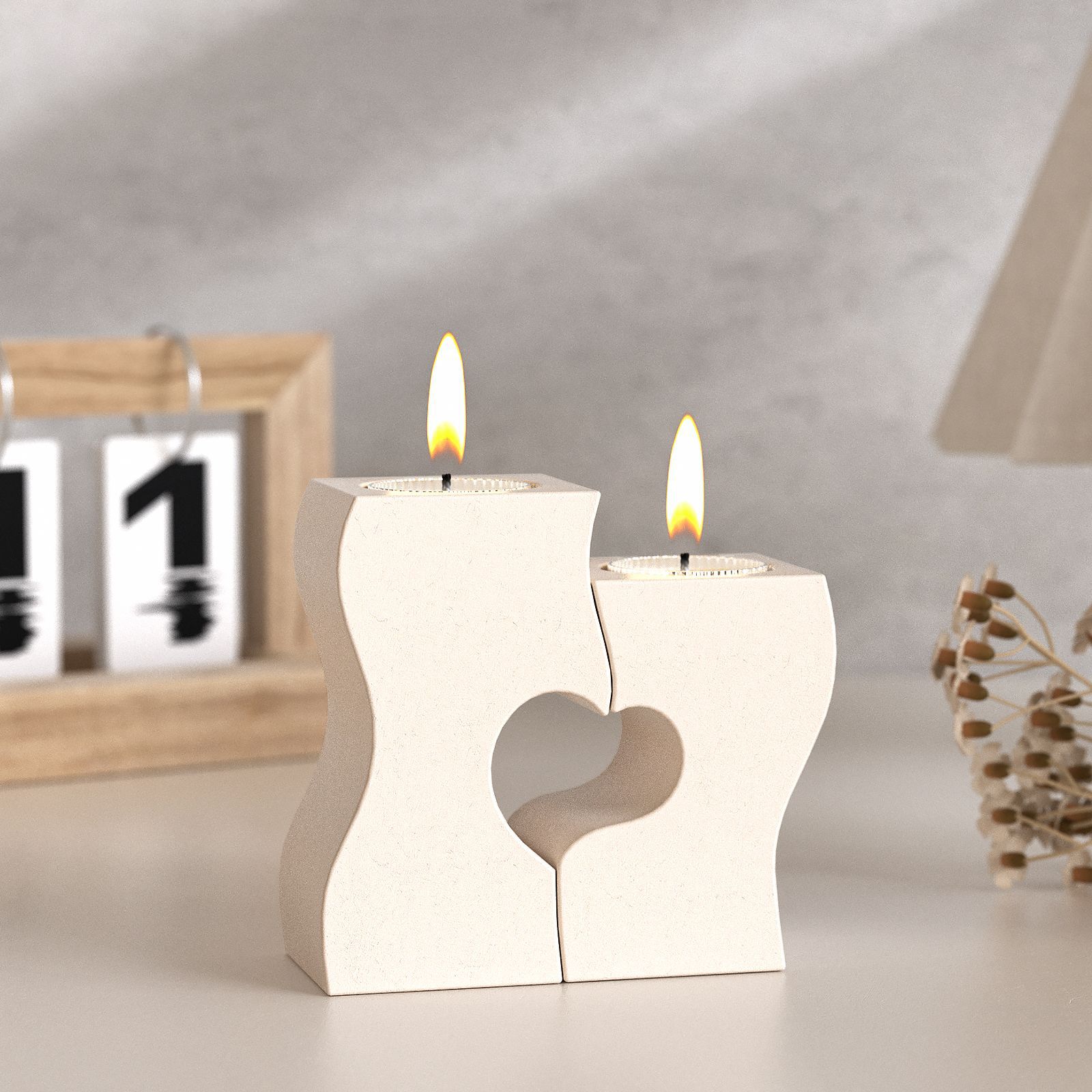 S Heart Candlestick Silicone M - Candle Holder Supplies recension och pris