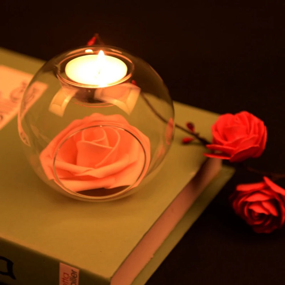 6/12pcs Glass Round Hollow Can - Candle Holder Supplies recension och pris