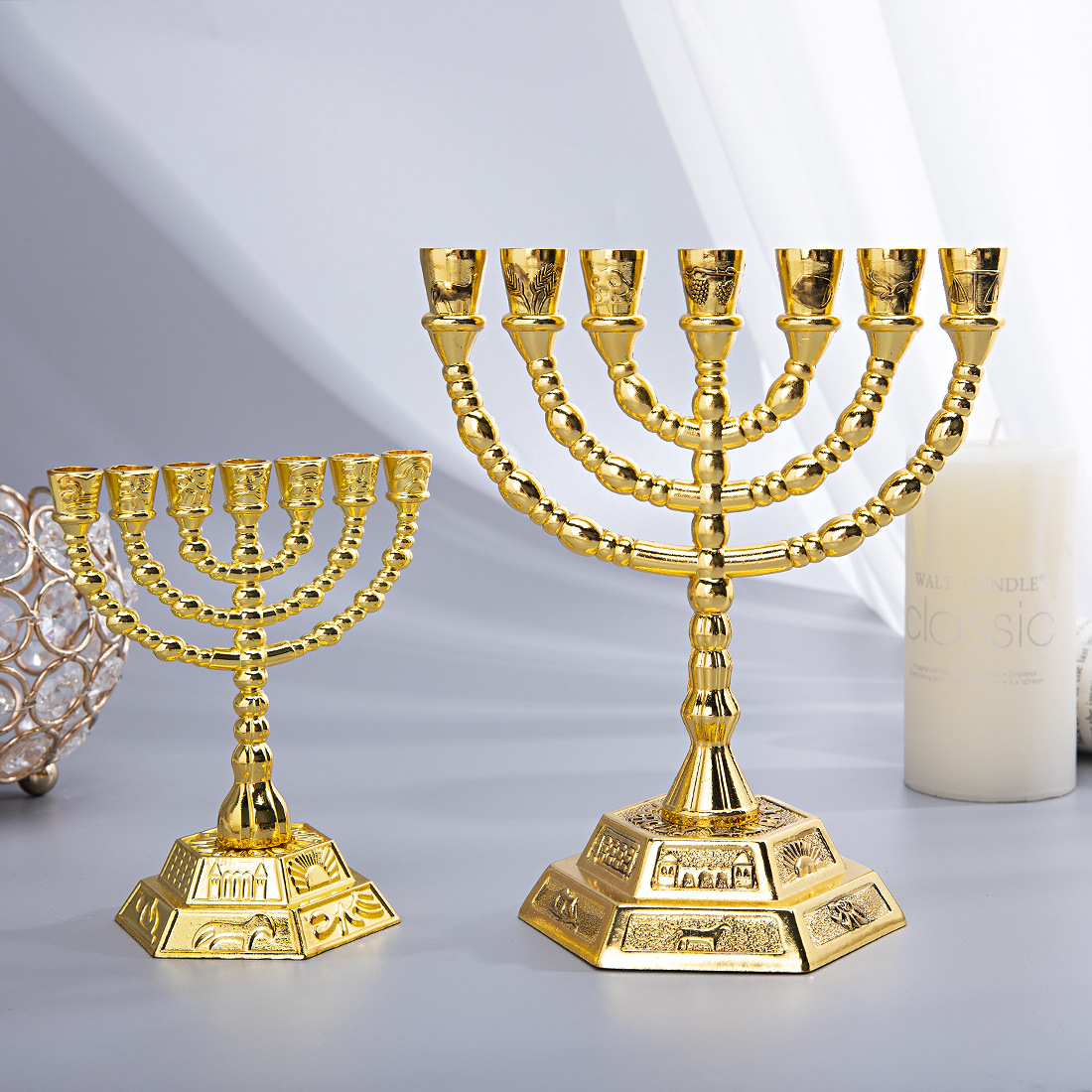 7 Branch Menorah Jewish Home D - Candle Holder Supplies recension och pris